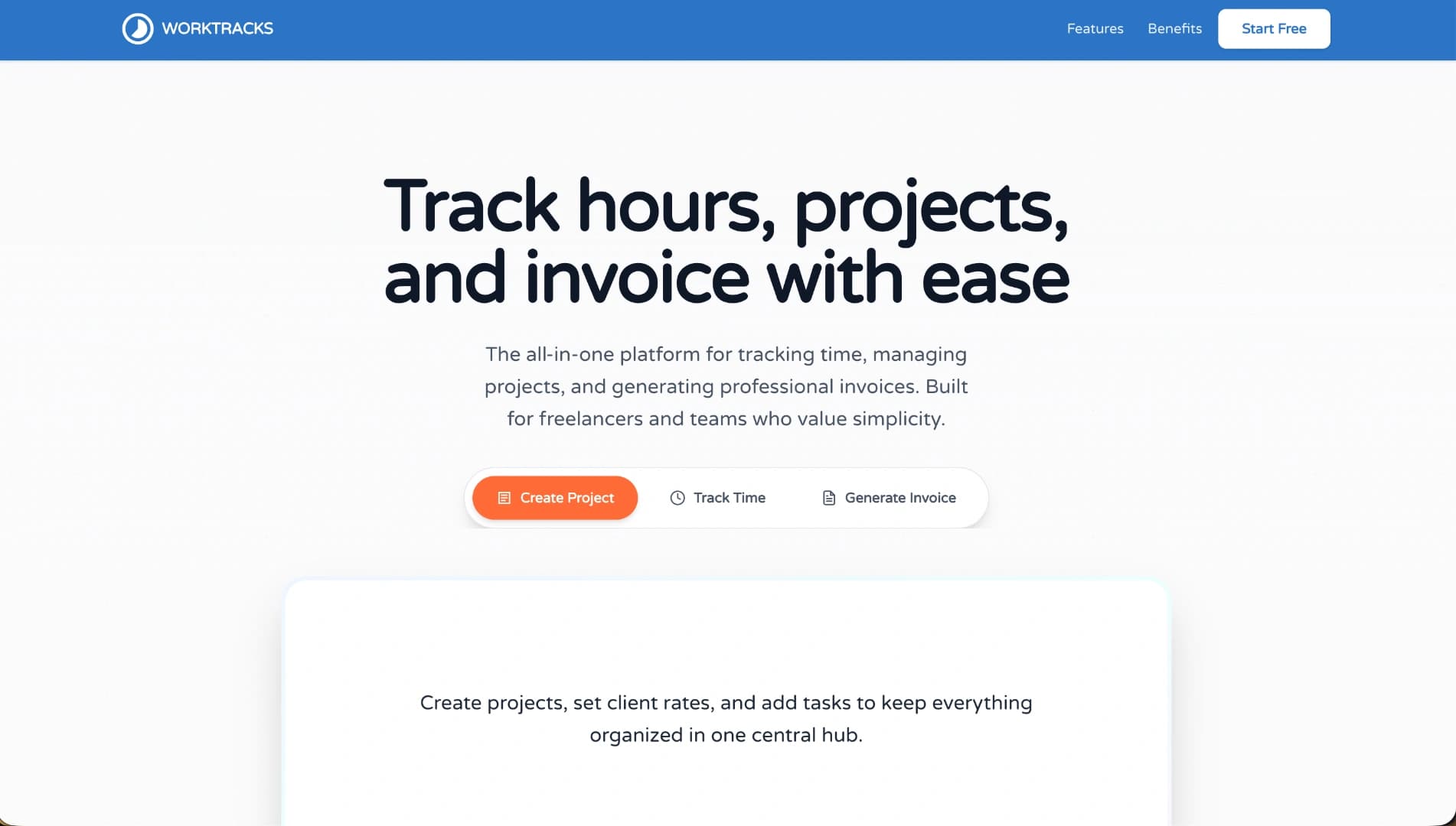 Worktracks screenshot