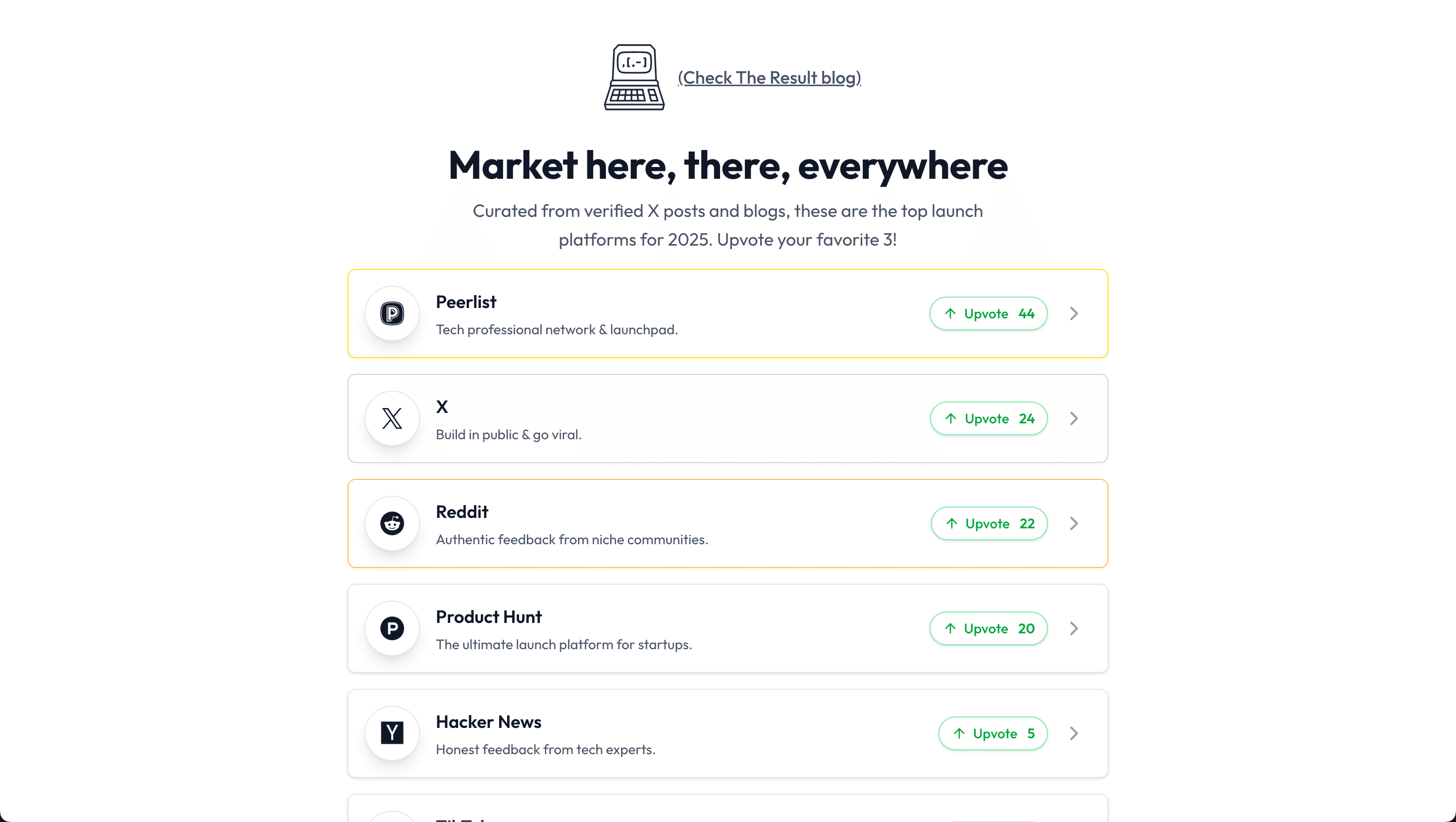 Market here there everywhere